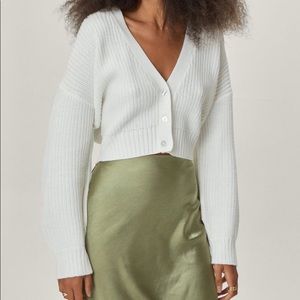 Nasty Gal Cropped sweater knitted cardigan